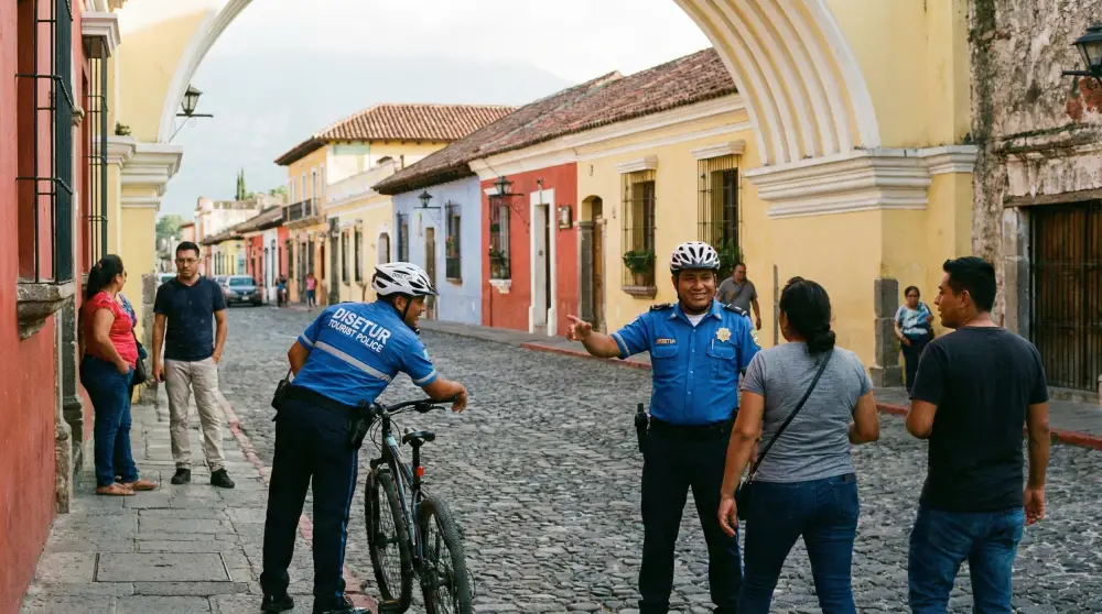 Touristenpolizei in Guatemala