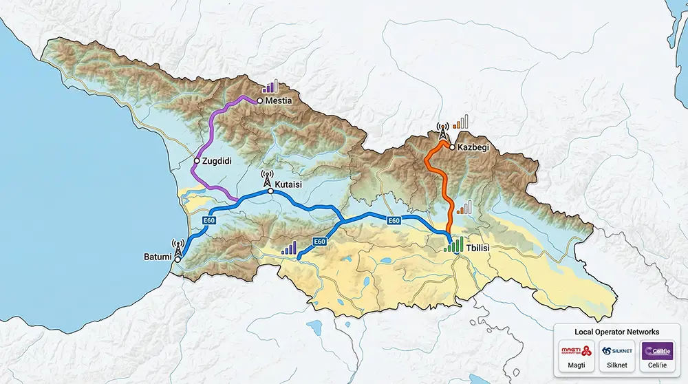 Gürcistan mobil ağları ve kapsama beklentileri