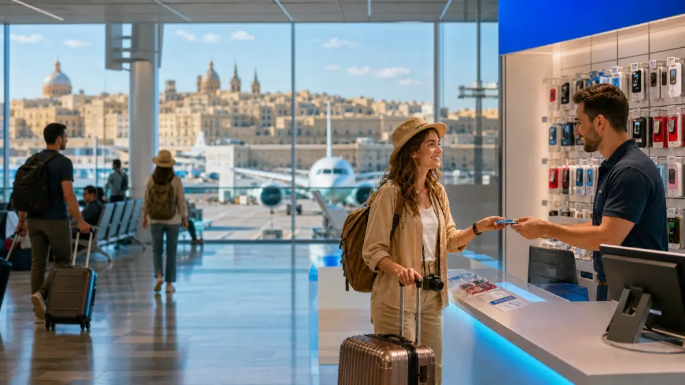 acquistare una sim all'aeroporto di malta