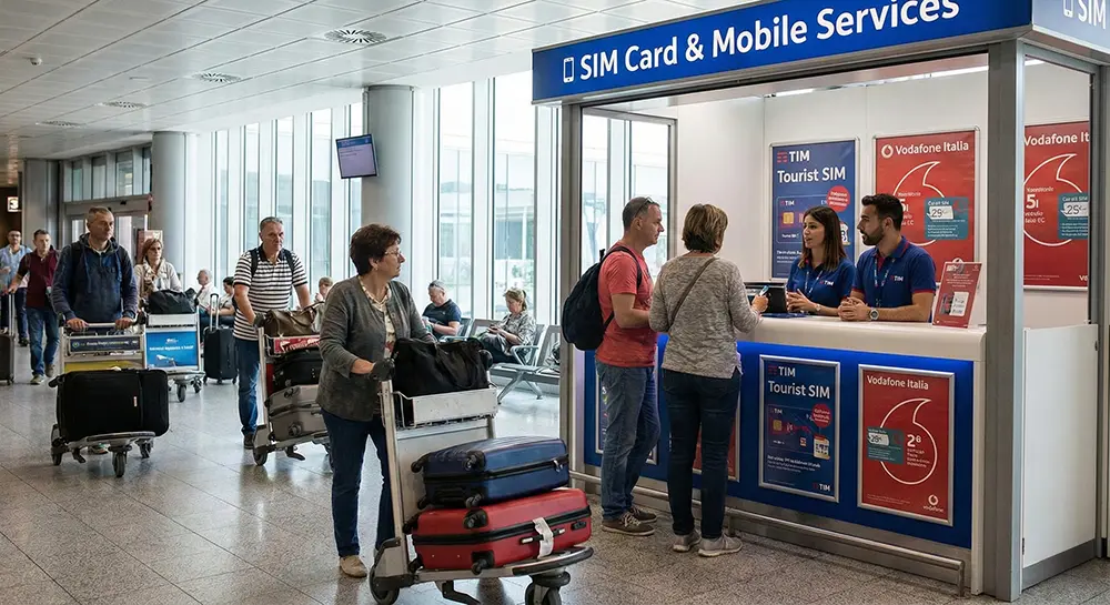 Buying a SIM Card at Italian Airports