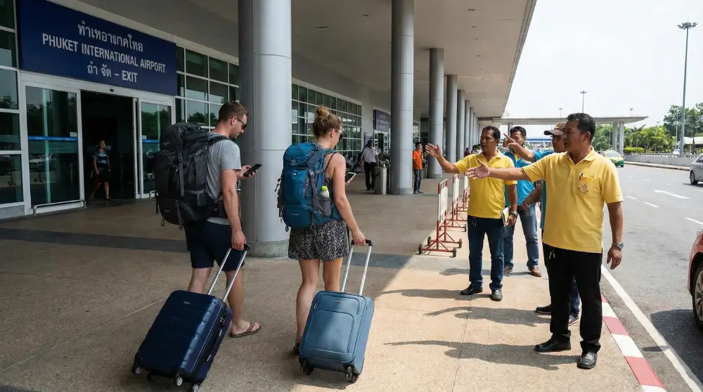 Phuket Airport Taxi Gauntlet