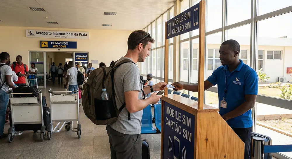 Køb af SIM-kort i Kap Verde lufthavne
