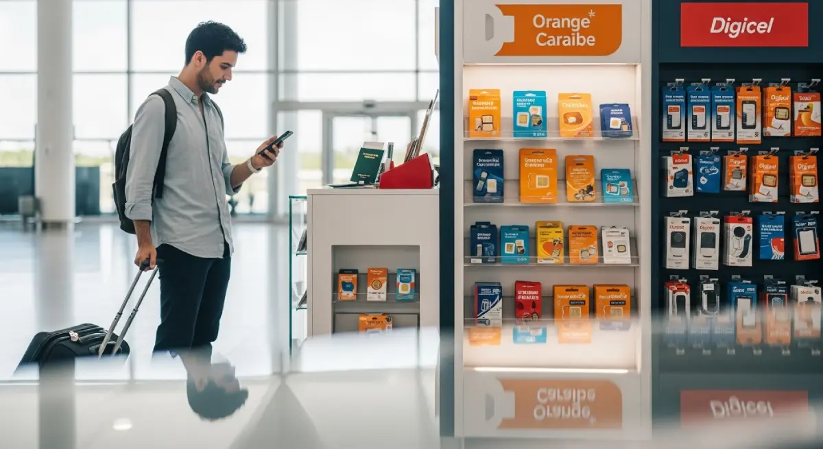 Peut-on acheter une carte SIM à l'aéroport de Guadeloupe ?