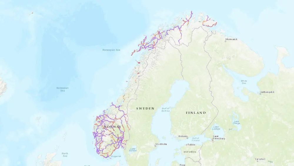 Coverage reality in Norway (cities vs fjords)