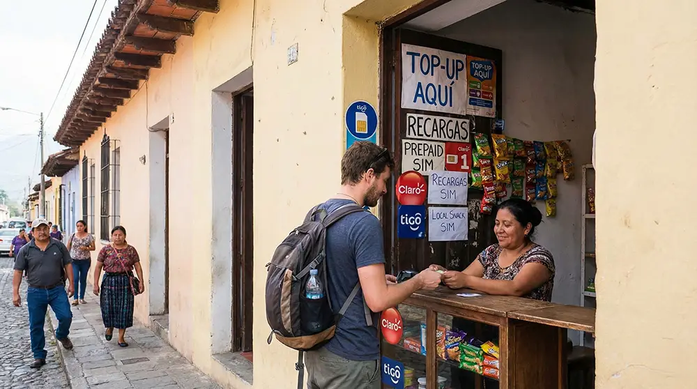 Local prepaid tourist SIM cards in Guetemala