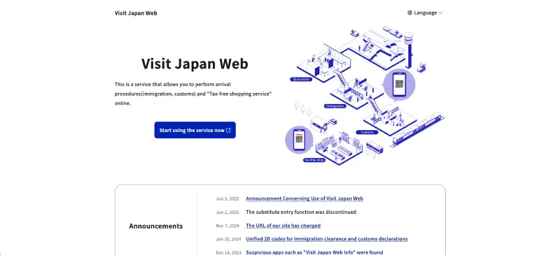 Visit Japan Web