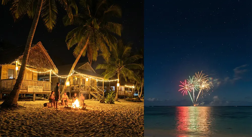 통가와 사모아: 지역 분위기로 이르는 이른 축하