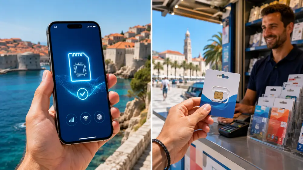 Croatia eSIM vs local SIM card
