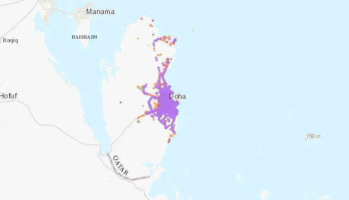qatar vodafone coverage map