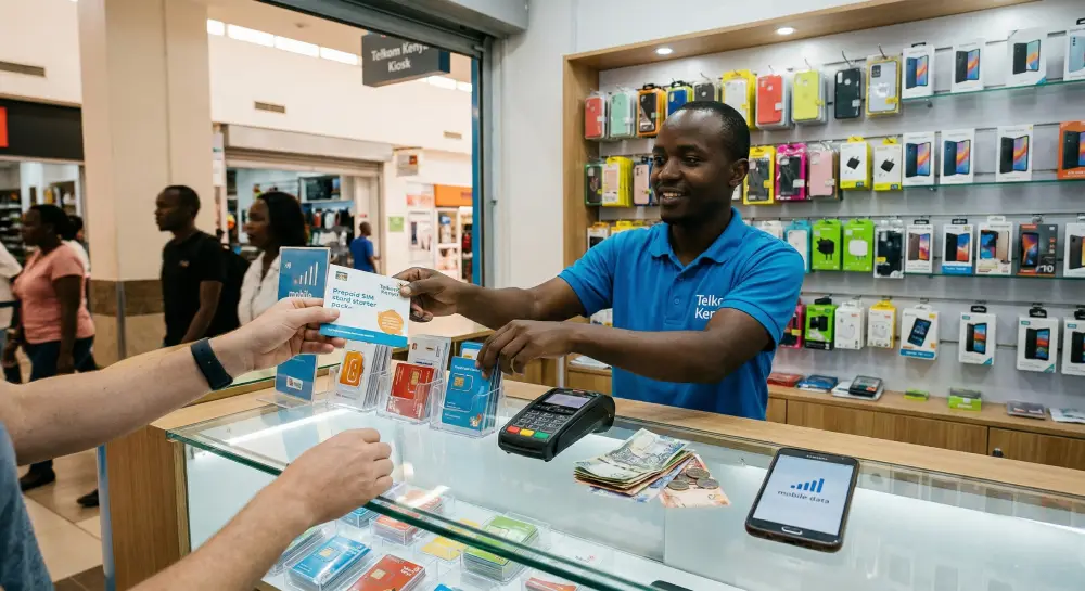 Buying a local prepaid tourist SIM in Kenya