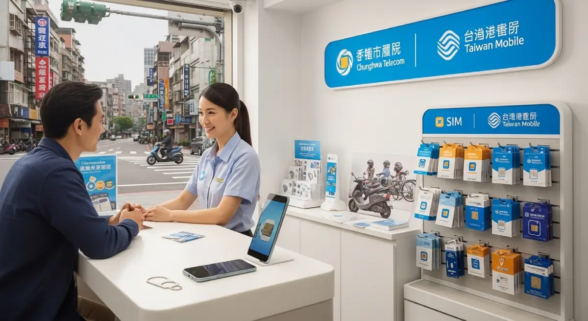 台湾の市内でローカルSIMカードを購入