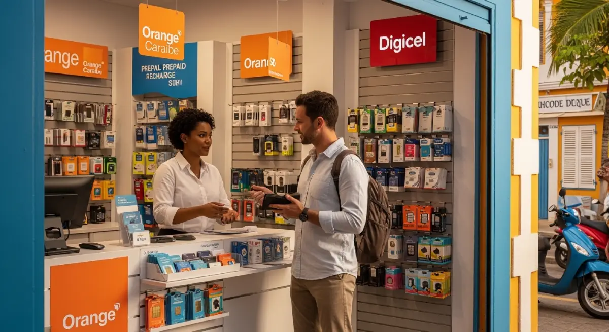 Cartes SIM touristiques locales en Guadeloupe