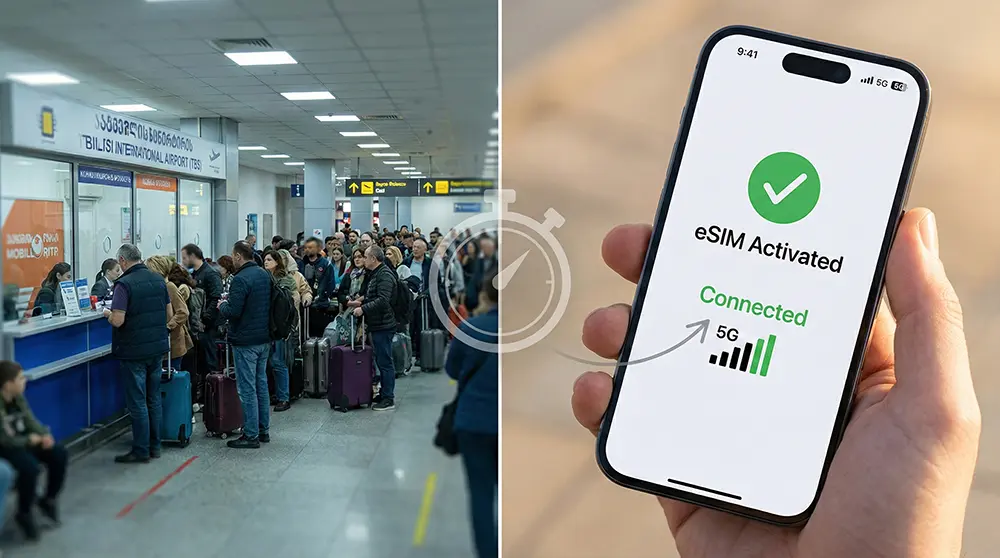 Neden eSIM, Georgia'da en pratik seçimdir