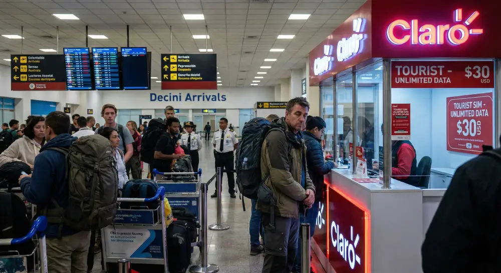 Buying a SIM Card at the Airport in Peru