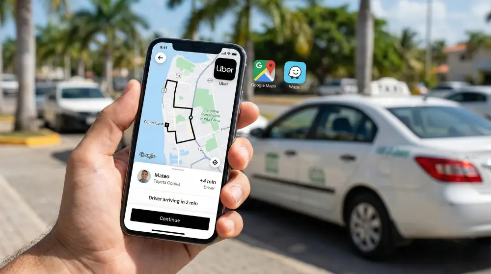 Uber, Waze & Google Maps in Punta Cana