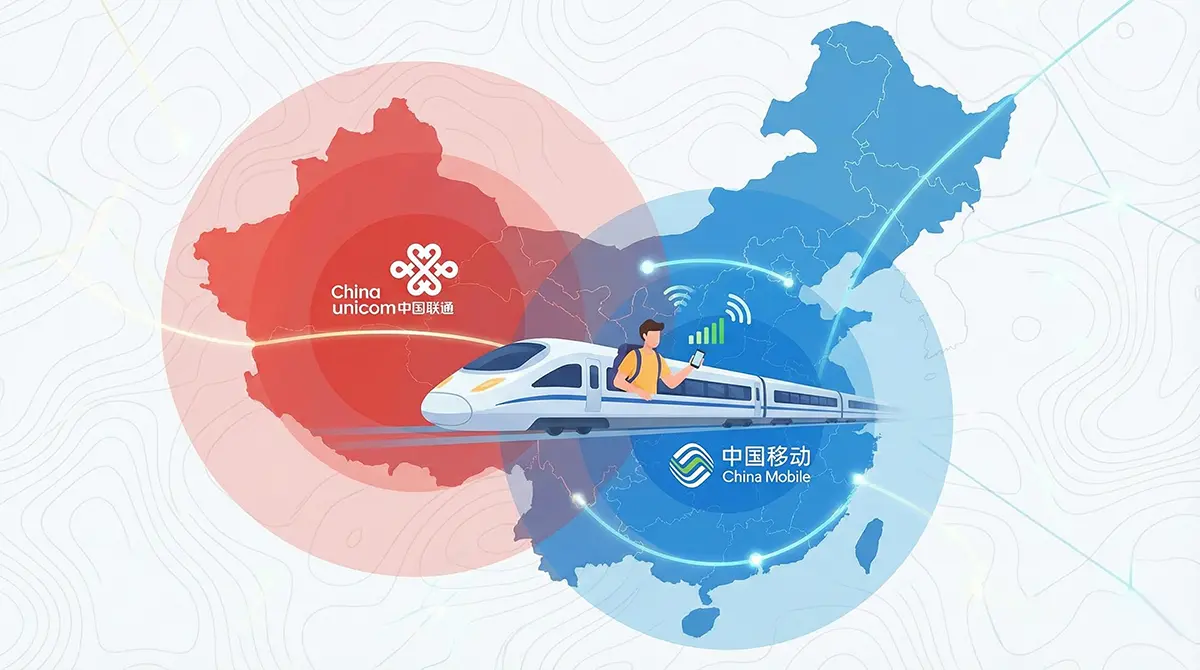 china mobile & china unicom dekking