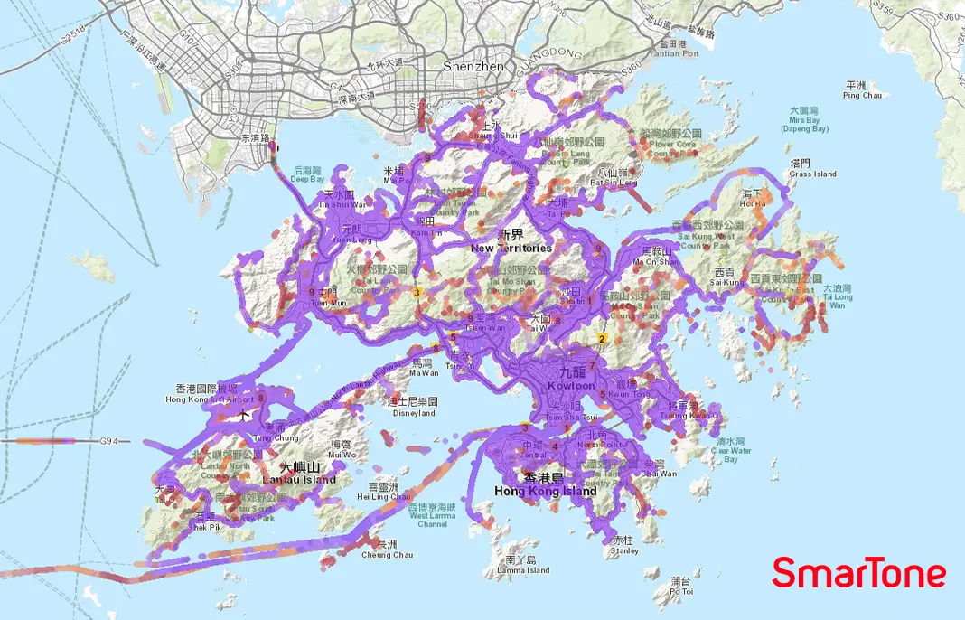 SmarTone is known for stable indoor and underground coverage in Hong Kong.