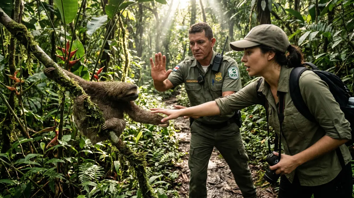 Touching Wildlife and Nature Theft