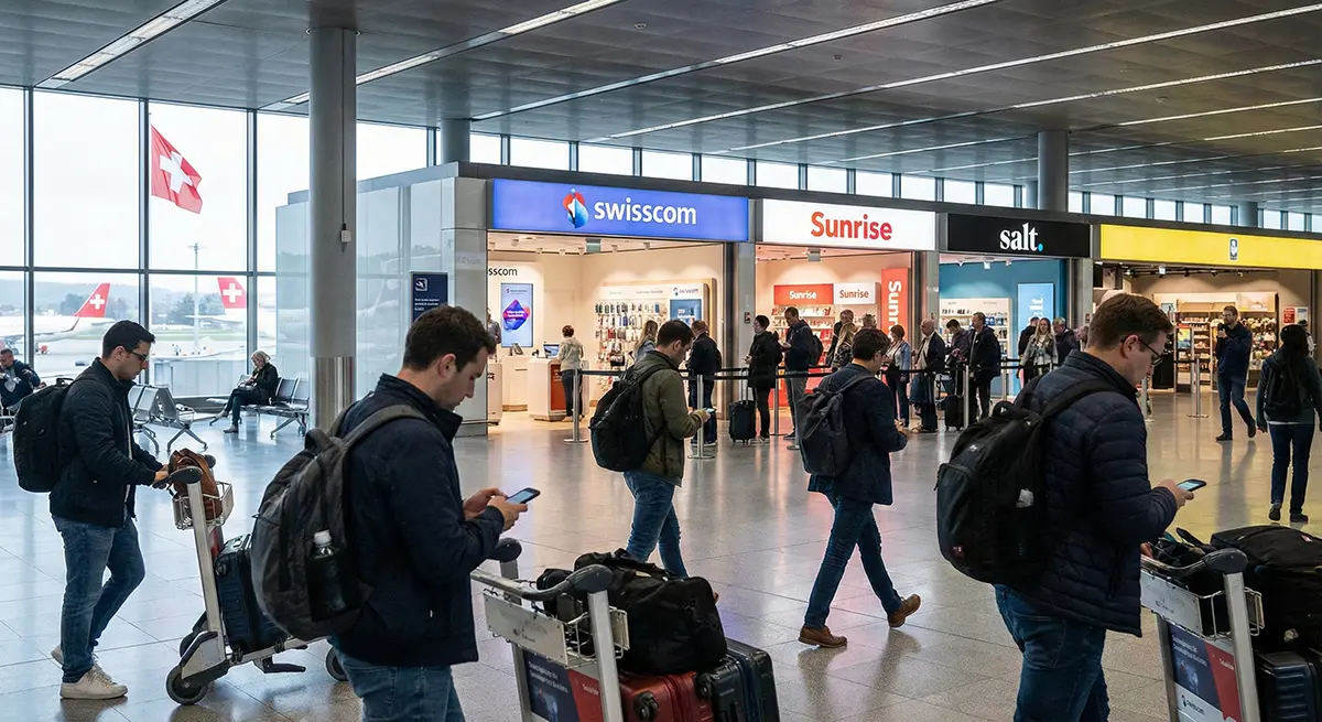 Getting Internet at Swiss Airports