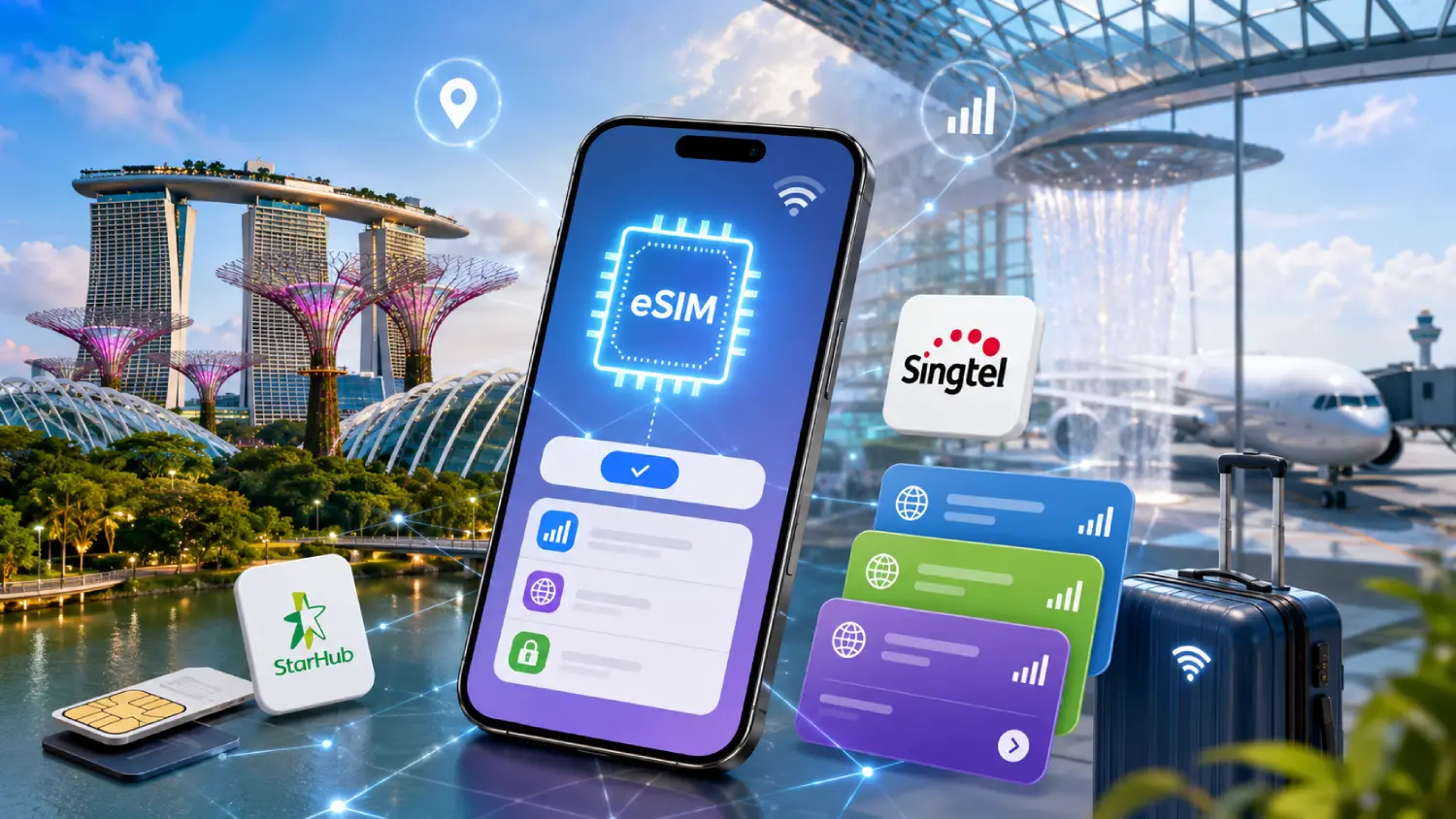 Paras eSIM Singaporeen (2026): Halvimmat 30 päivän liittymät vertailussa