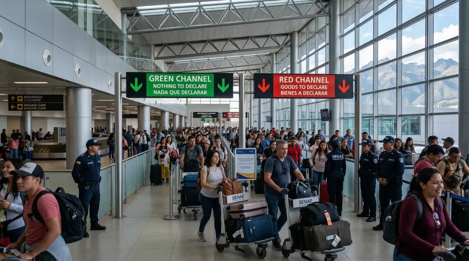 Douaneregels Luchthavens Ecuador (2026): Elektronica, Alcohol en Contante Limieten