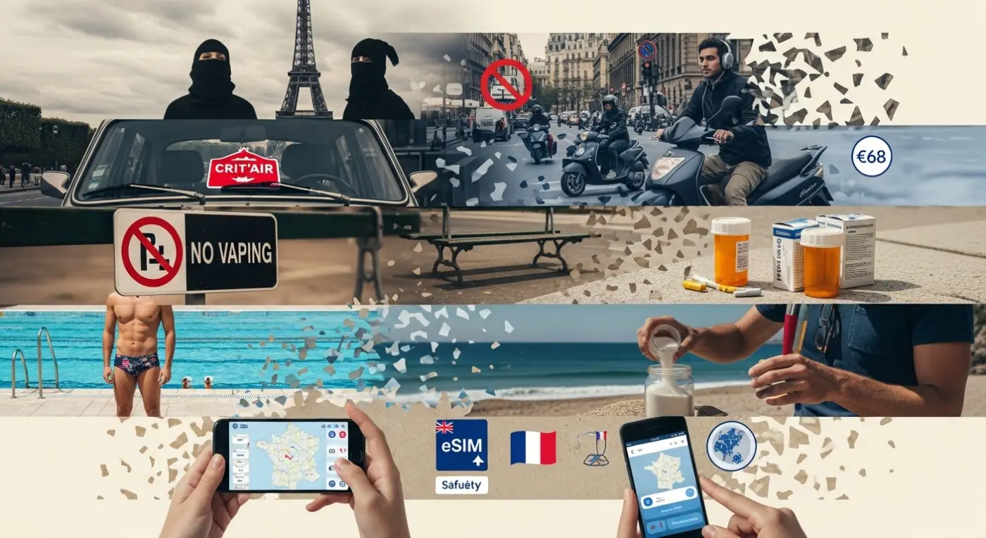 Заборони та закони для туристів у Франції (2026): Що не можна робити та заборонені предмети