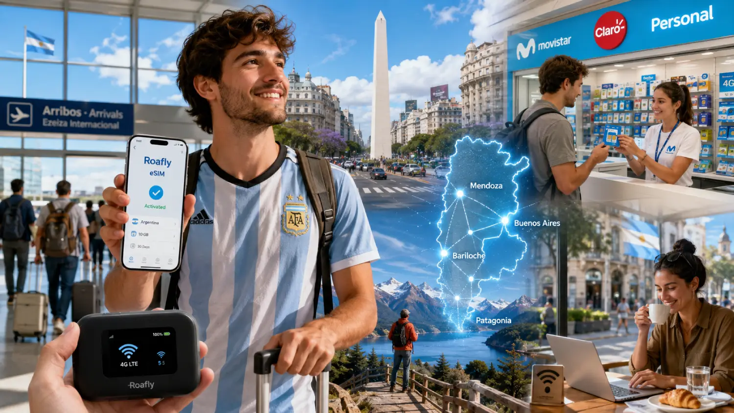 Come ottenere Internet in Argentina (2026): schede SIM, eSIM, Pocket WiFi e WiFi pubblico