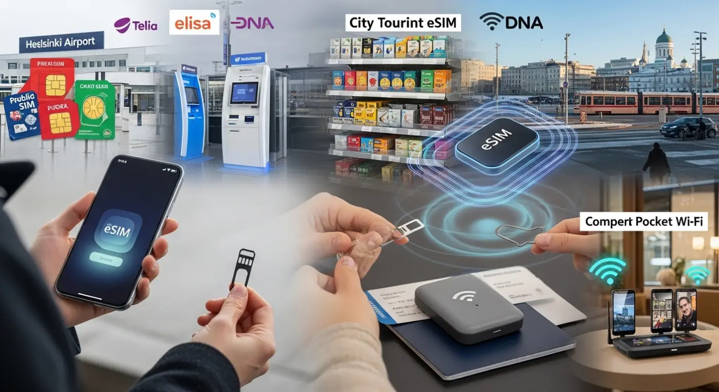 How to Get Internet in Finland (2026): Airport & Local Tourist SIM Card, eSIM, Pocket WiFi
