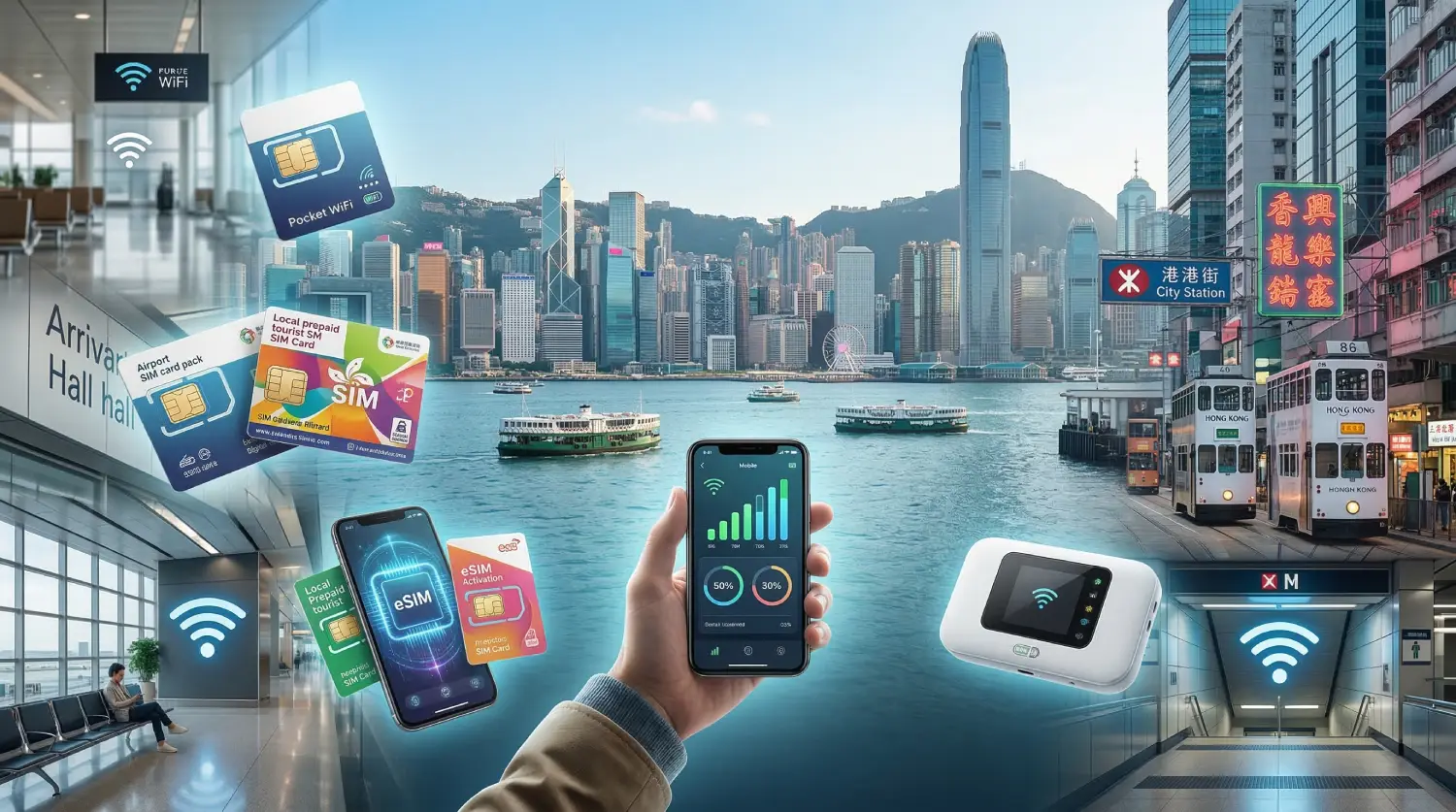How to Get Internet in Hong Kong (2026): Airport, Local SIM Card, eSIM, Pocket & Free WiFi