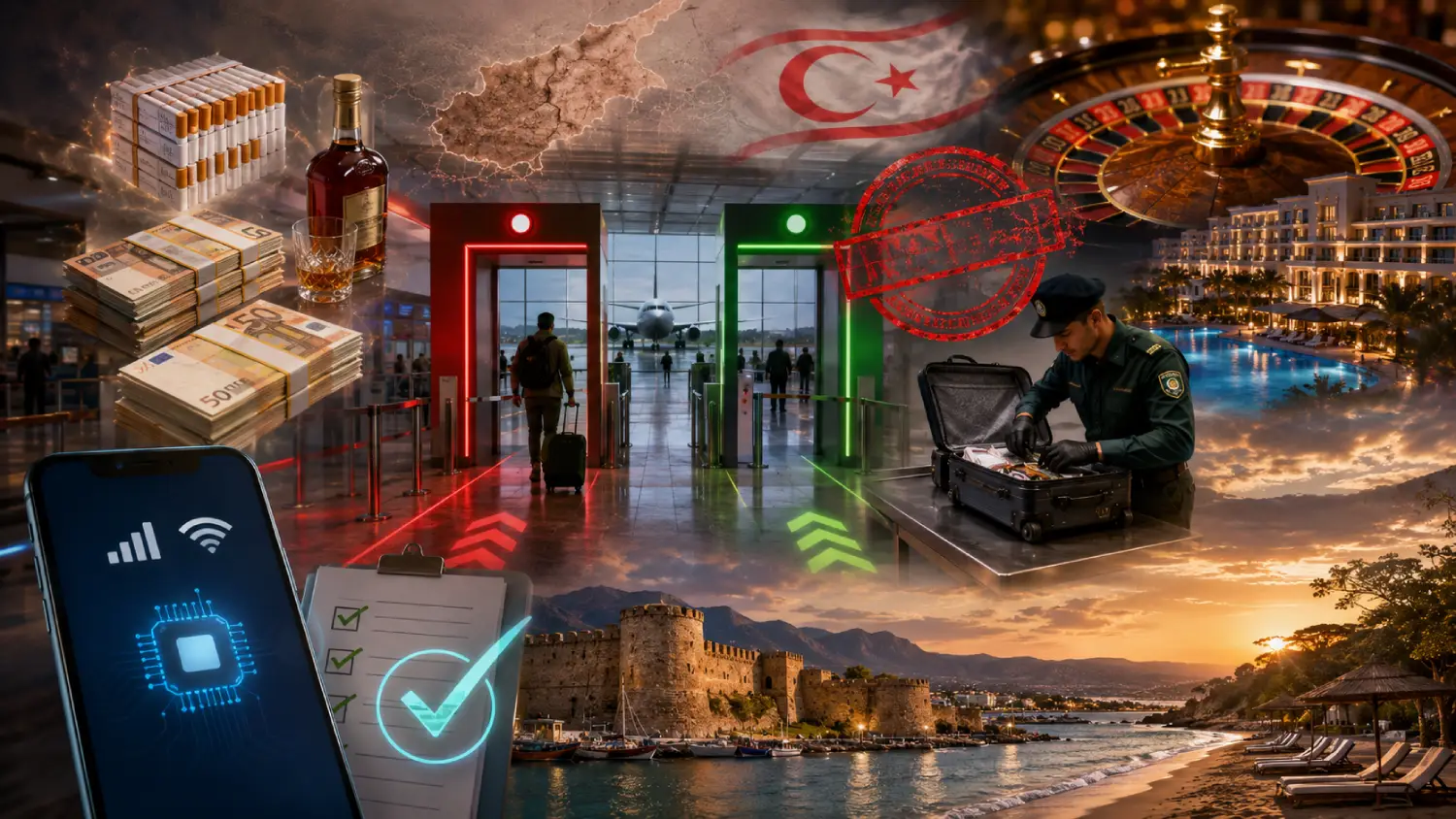Northern Cyprus Airport Customs Rules: Alcohol, Cigarettes, and Cash Limits